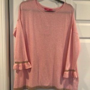 Lilly Pulitzer Large Pink Charla Sweater LIGHTWEIGHT NWT